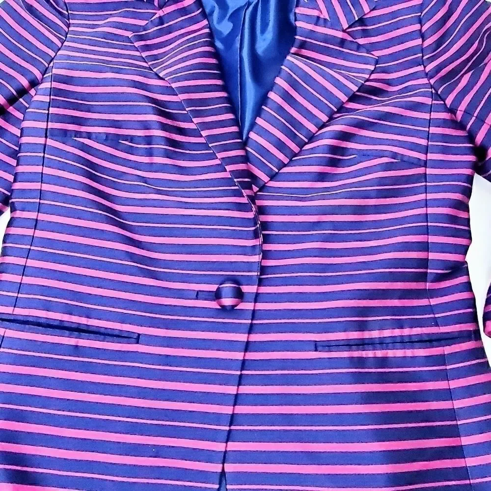 Talbots Silk Grace Doupioni Blazer Jacket